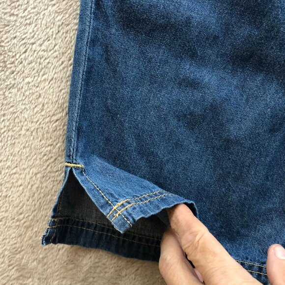 Denim Blue Sleeveless Jumpsuit - Picture 12 of 14